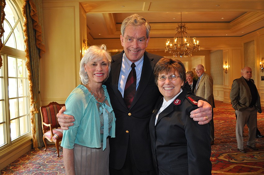 Honorees Diane and Bob Roskamp with Major Donna Murphy