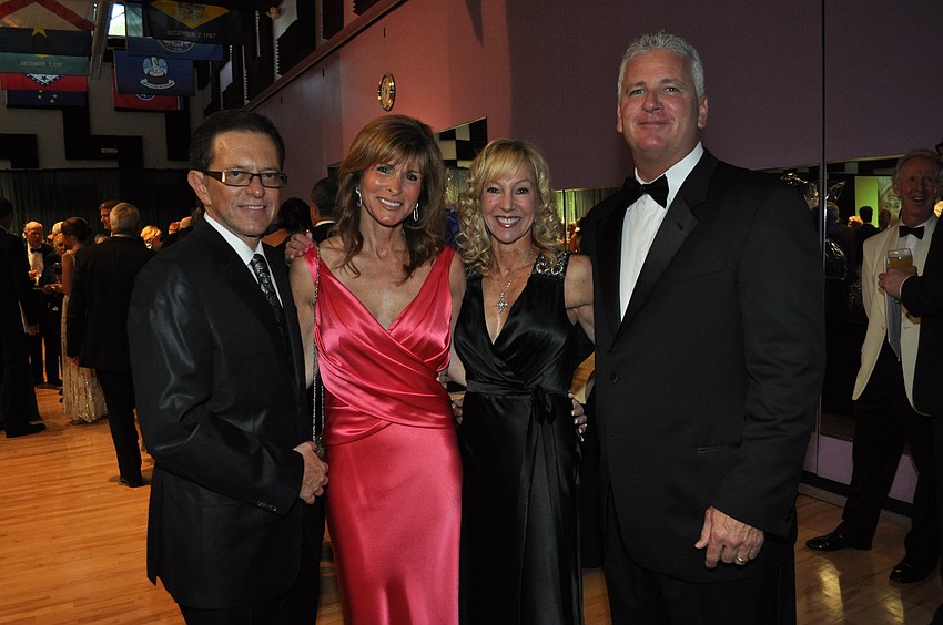 Dr. Russell and Susan Samson with Lynn and Tim Morris