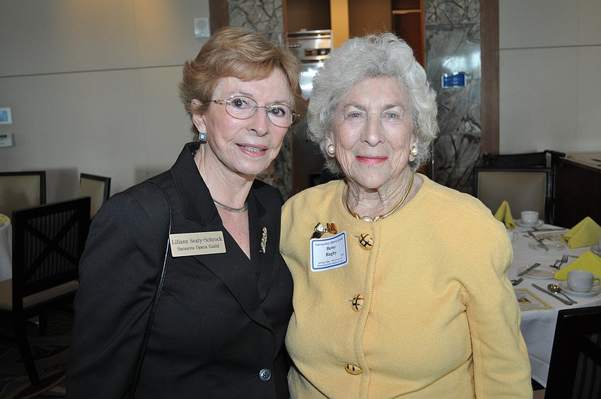 Liliane Sealy-Schrock and honoree Betsy Bagby