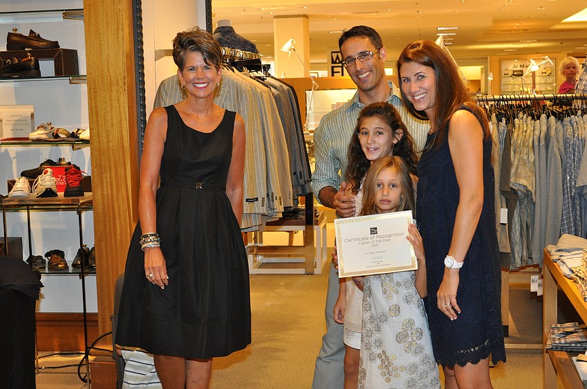 Sally Schule honors Dr. Hardy Schwartz