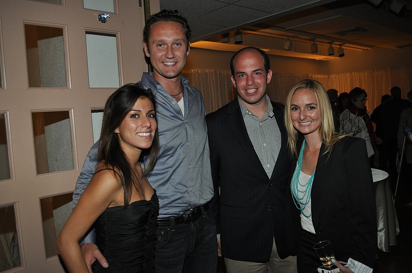 Tatyana Sharoubim, Janis Krums, Brian Stelter and Karlenn Peluso