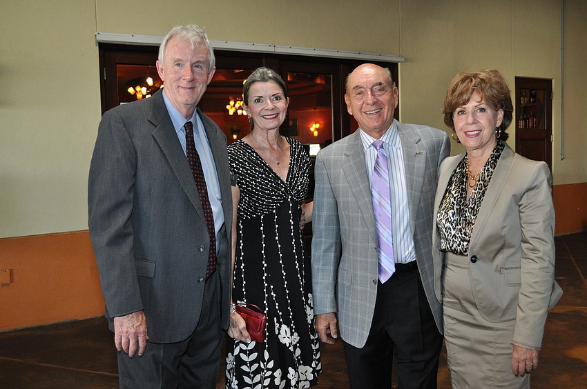 Dave and Kate Shaver with honoree Dick Vitale and his wife, Lorraine