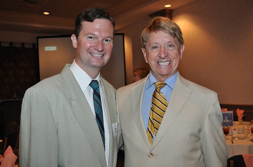 Guest speaker Peter Stark and Robert De Warren