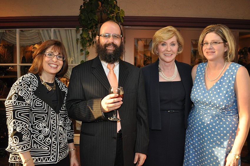 Sara Steinmetz, Rabbi Steinmetx, Judith Schwartzbaum and Anne Brozoskie