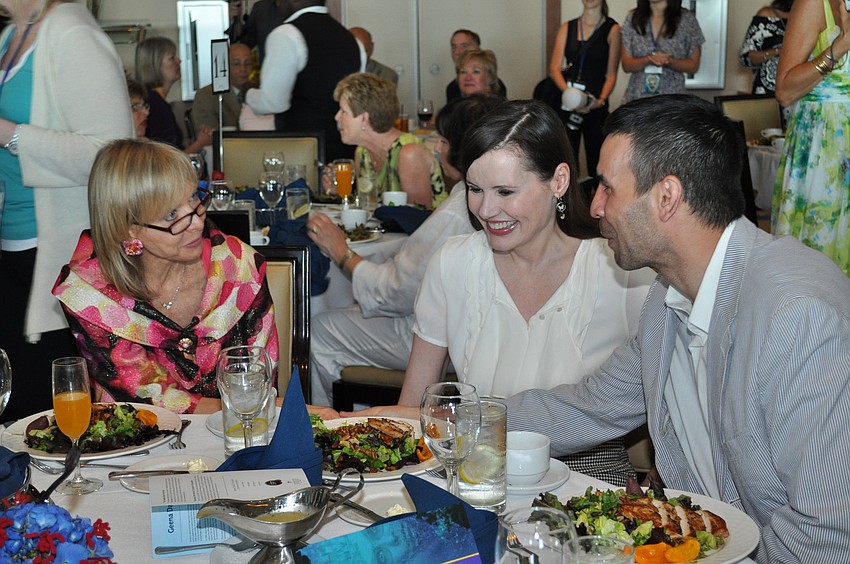 Charlie Ann Syprett meets Geena Davis and her husband, Reza Jarrahy