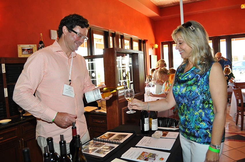 Christopher Vandendriessche pours for Fay Lazaris
