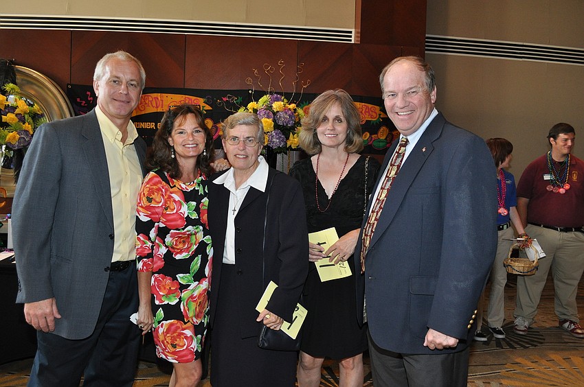 Tim and Linda Whitacre, Sister Lucia Haas, Peggy and STeve Christie