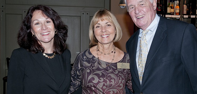 Co-chairs Kim Bald and Joan Geyer with Pierce Quinlan