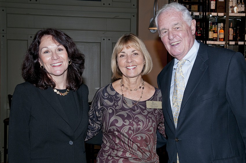Co-chairs Kim Bald and Joan Geyer with Pierce Quinlan