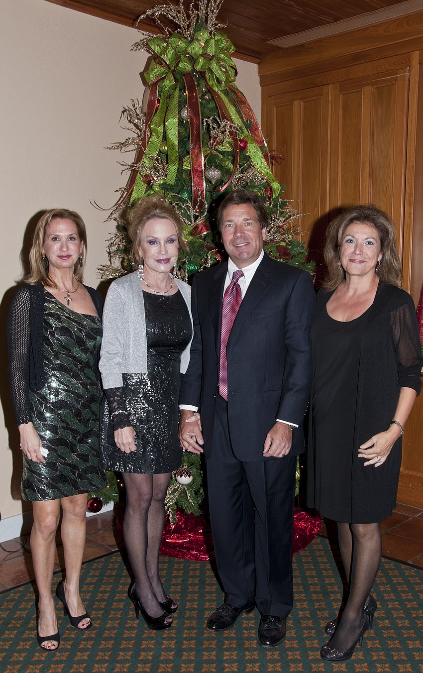 Michele Gallagher, Patrice and Rick McDaniel, and Chair Denise Mei