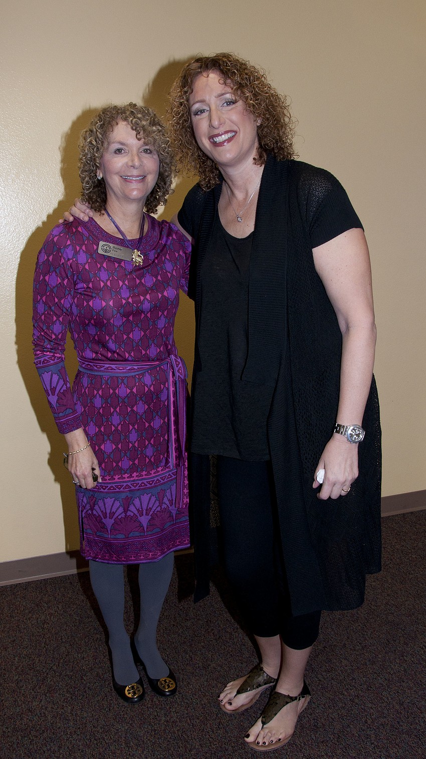 Ilene Fox with guest speaker and comedienne Judy Gold