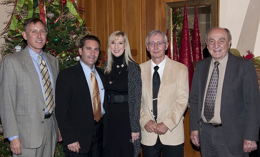 Mark Tausey, John and Leeann Caragiulo, George Behring and Bob Drabik