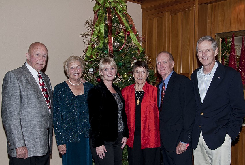 Don and Marilyn Fisher, Veronica Brady, Jane and Bruce Jones and Jim Hubbard
