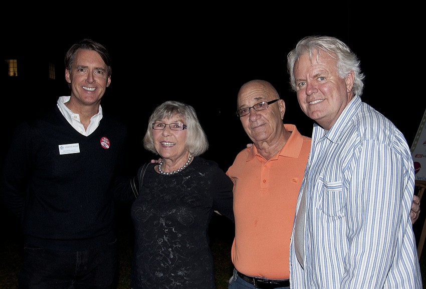 New College Foundation President and CEO Andrew Walker, Gerri Aaron, Marvin Albert and Dennis Stove
