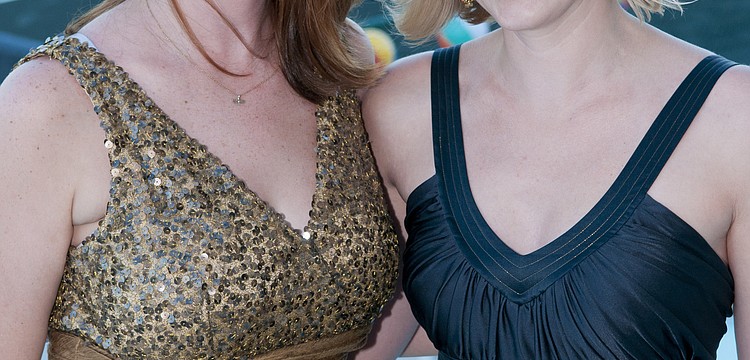 Observer Associate Publisher Multi Media Emily Walsh and Advertising Coordinator Stephanie Hannum