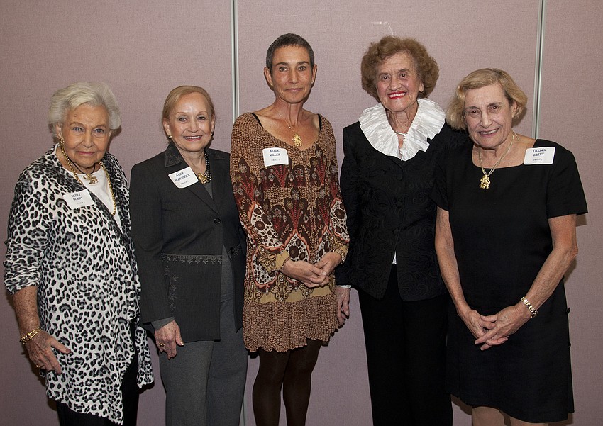 Betty Schiff, Alice Berkowitz, Nelle Miller, Betty Schoenbaum and Lillian Brent