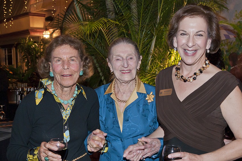 Birthday girls Ruth Frank, Ursula Pearson and Sue Jacobson