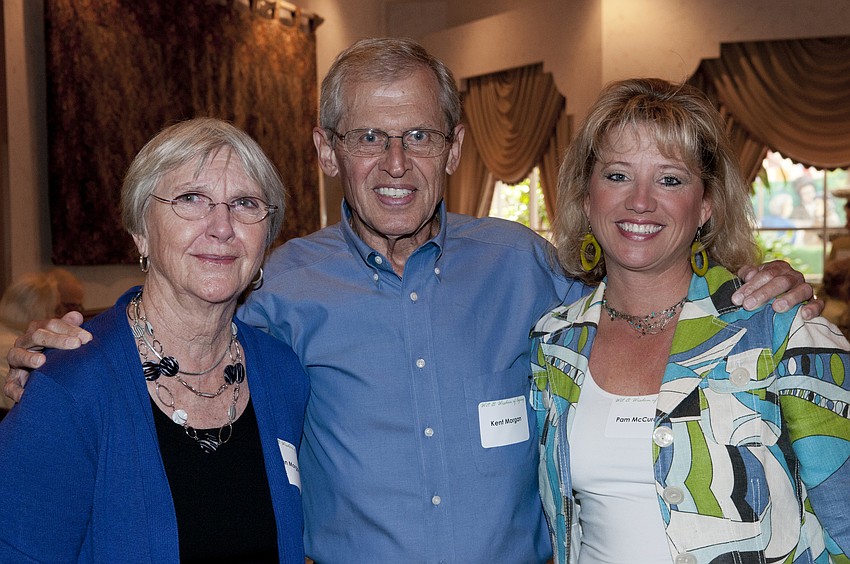Ann and Kent Morgan with Pam McCurdy