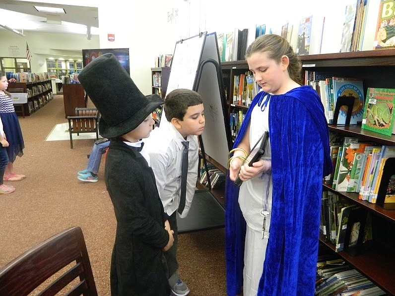 Rymfire Elementary students of all grades dressed up as figures from history. Courtesy photo