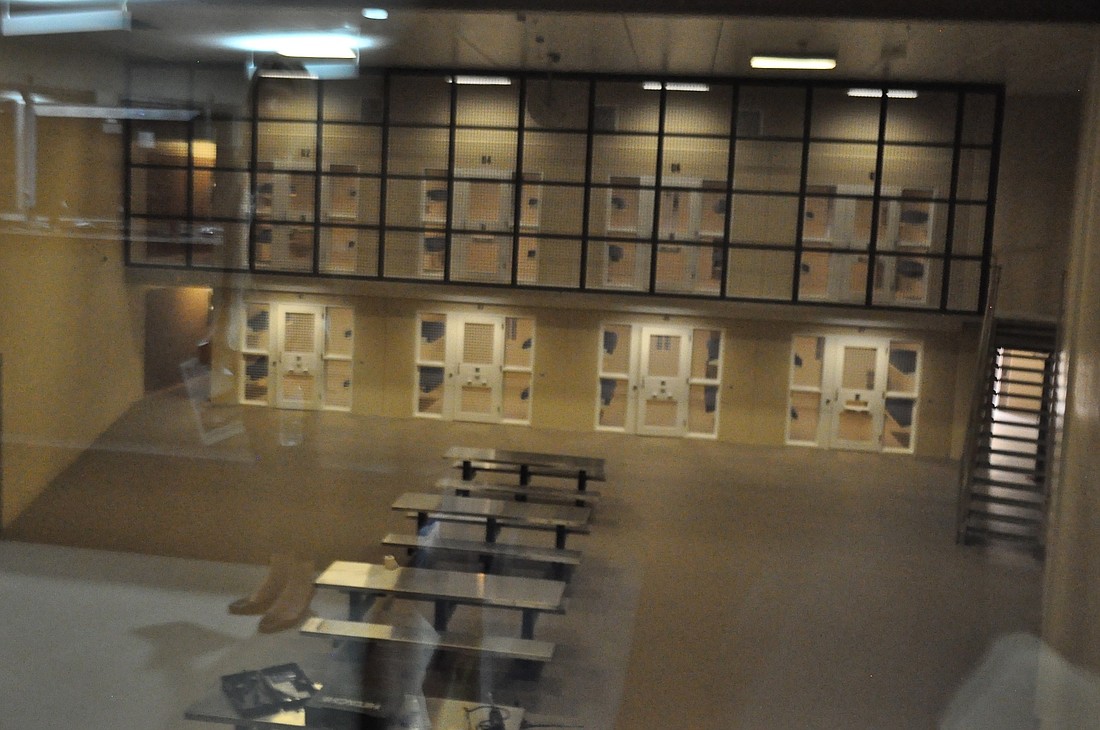 The county jail, as seen during a tour before the facility'    s opening. (File photo)