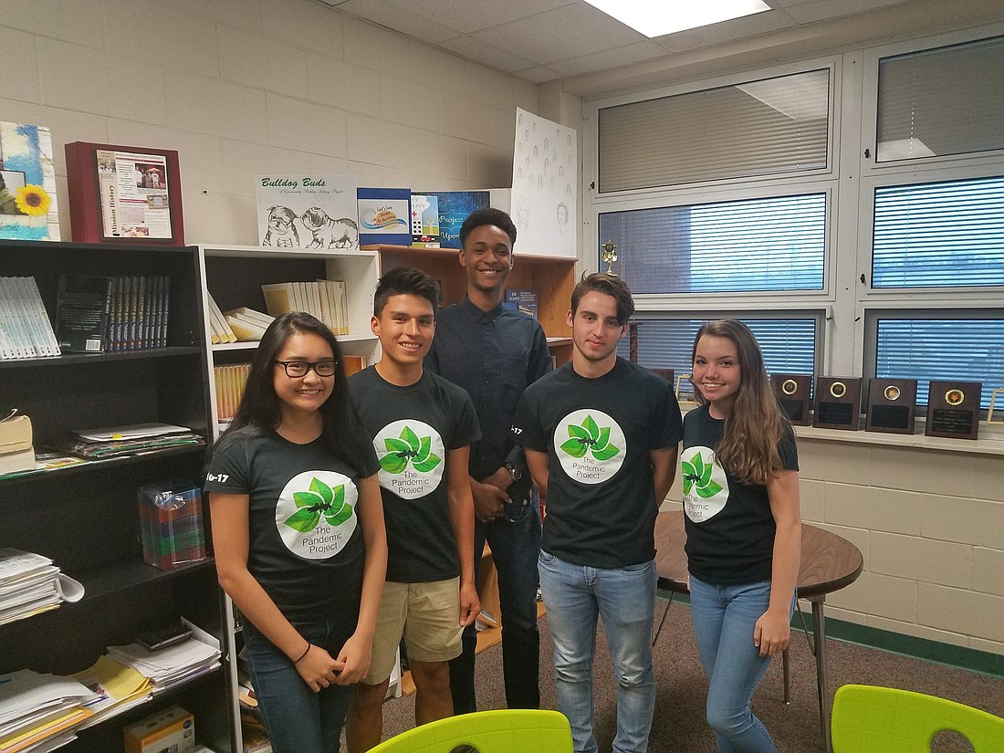 "The Pandemic Project," presented by a group of students from Flagler Palm Coast High School, is one of the teams advancing to the FPS international competition. Photo by Colleen Michele Jones