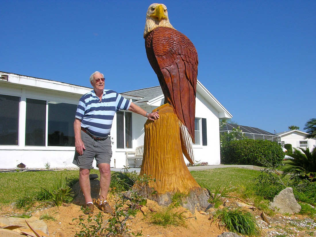 'This carved sculpture will add another piece of unbelievable beauty to Palm Coast,' Ralph and Susan Mitchell wrote in an email. Photo courtesy of Ralph and Susan Mitchell