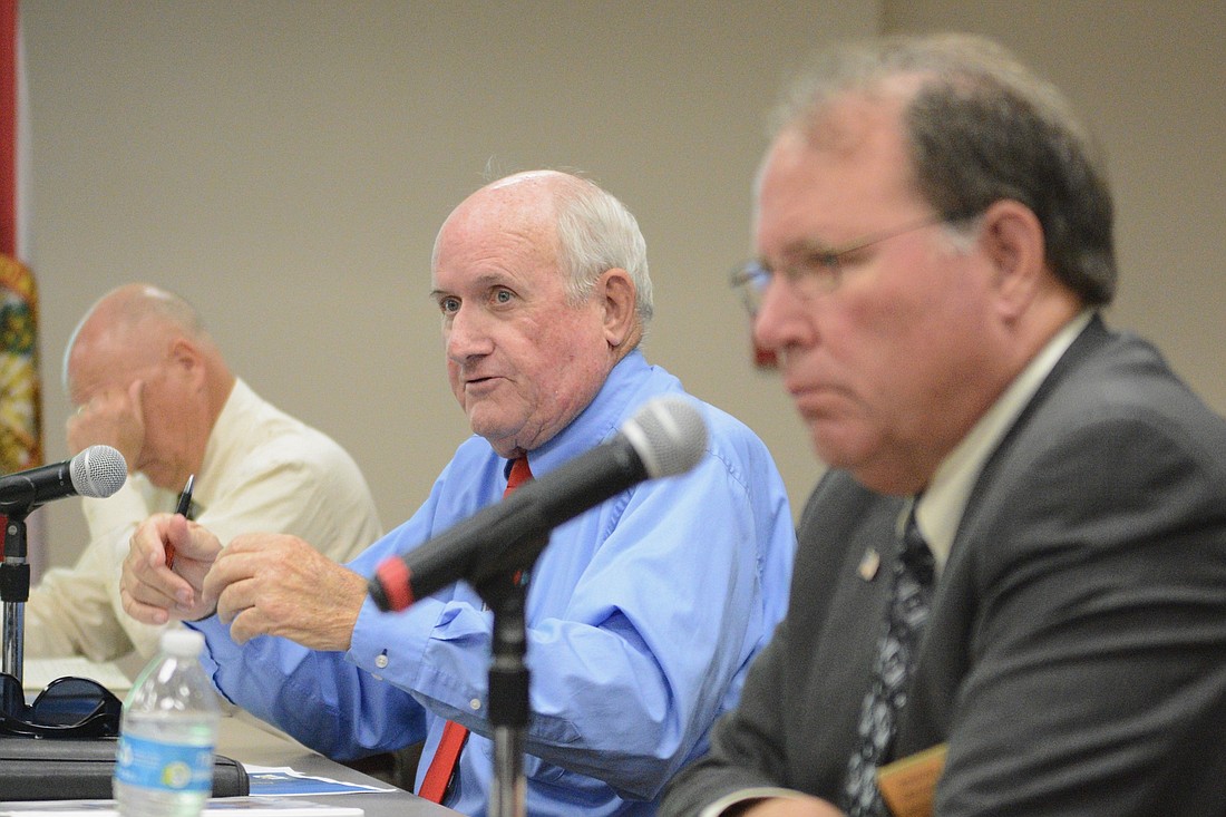 County Commissioner Dave Sullivan speaks at a commission meeting May 1. (Photo by Jonathan Simmons)