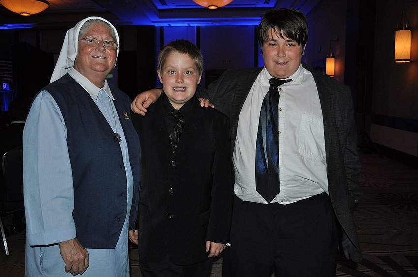 Sister Gilchrist Cotrill, Zach Nissen and Billy Heinig