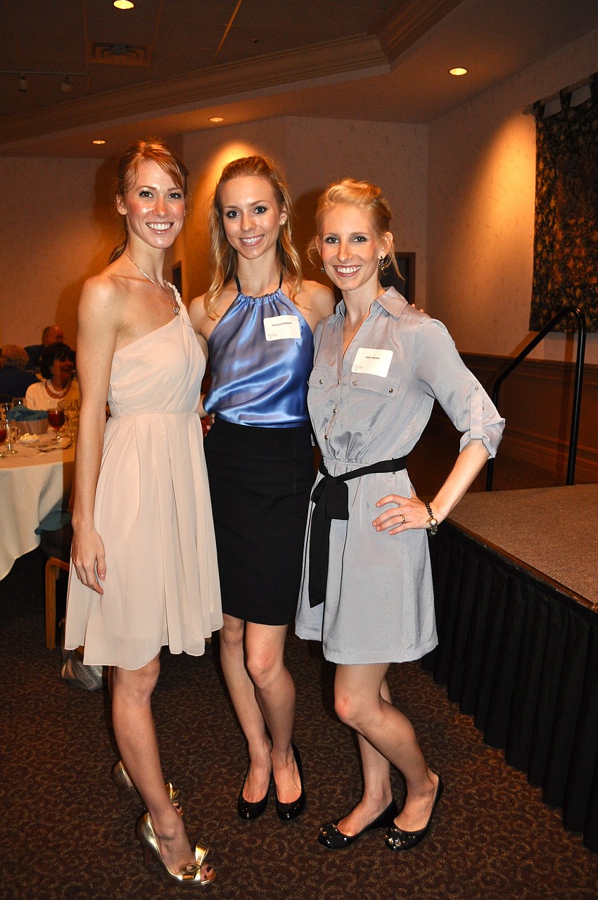 Sarasota Ballet dancers Danielle Brown, Victoria Hulland and Kate Walsh Honea