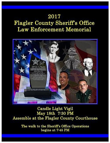 Honoring Flagler law enforcement officers. Courtesy photo by Flagler County Sheriiff'  s Office
