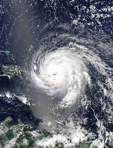 Hurricane Irma from NASA satellite. Photo courtesy of NASA