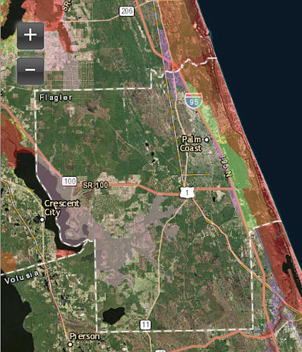 Evacuation zones are color coordinated and can be found at http://www.floridadisaster.org/publicmapping/.