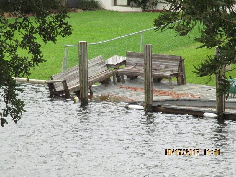 The city is giving residents some time to handle damaged docks. (Photo courtesy of the city of Palm Coast)