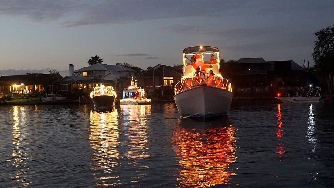 The Holiday Boat Parade will be held on Dec. 16. Photo courtesy Sarah Ulis