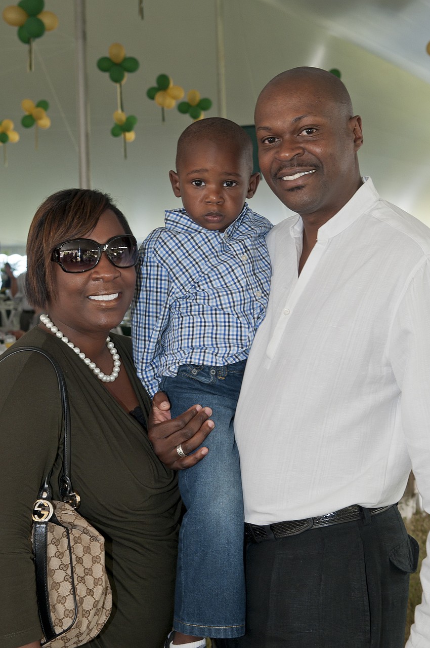 Latricia Whipple with Camden and Darren Gambrell