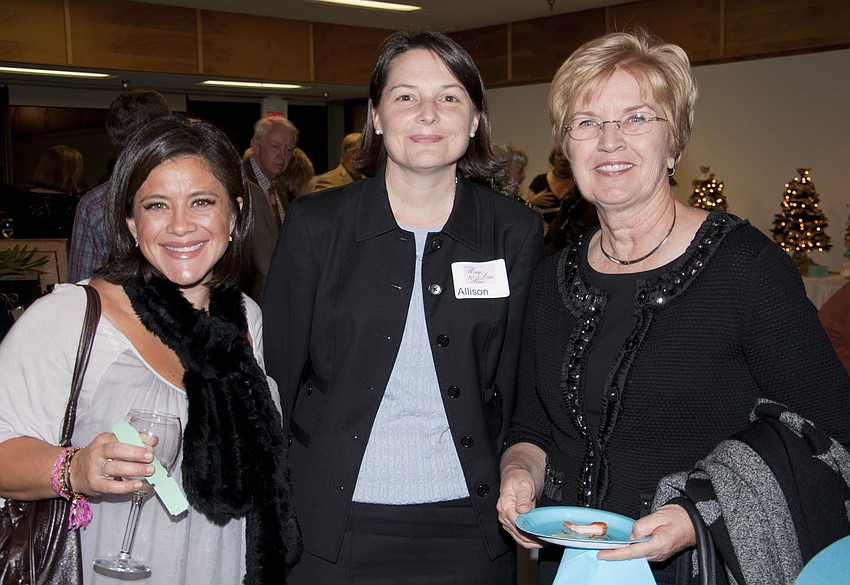Vanessa Opstal, President of Selby Association Allison Archbold and Marjorie Peter