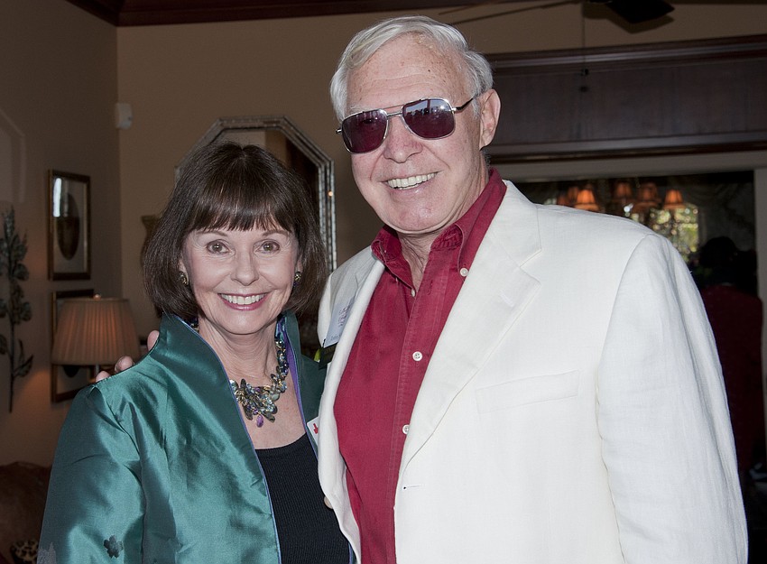 Nancy Blackburn of the Red Cross with John Kidd