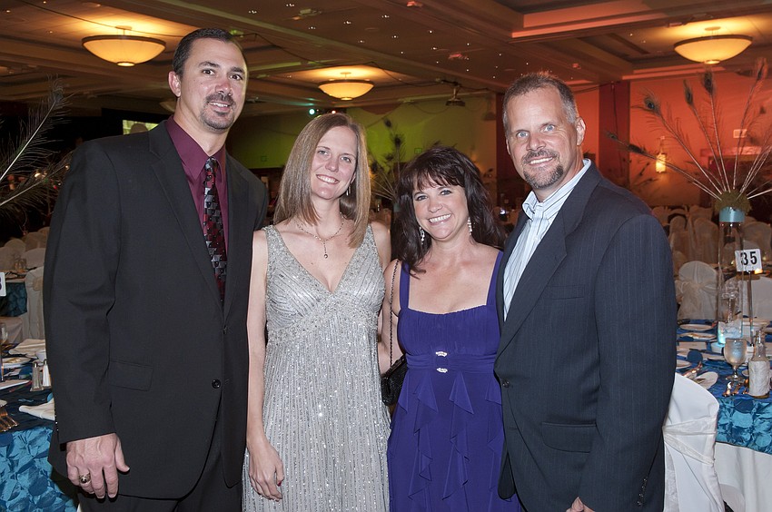 JD and Aubrey Will with Collin and Scott Carpenter