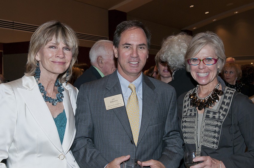 Mayor Suzanne Atwell, Jay Berman and Roxie Jerde