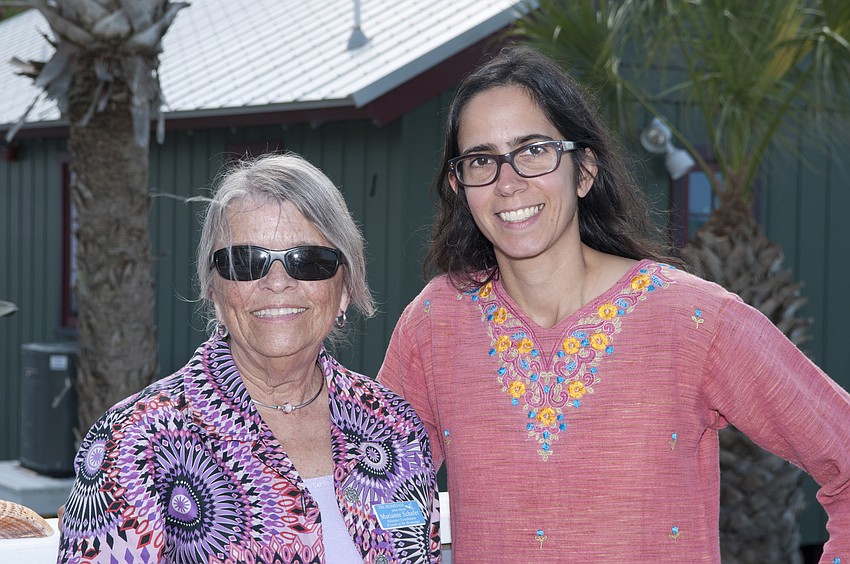 Marianne Schafer and artist Mala Iqbal