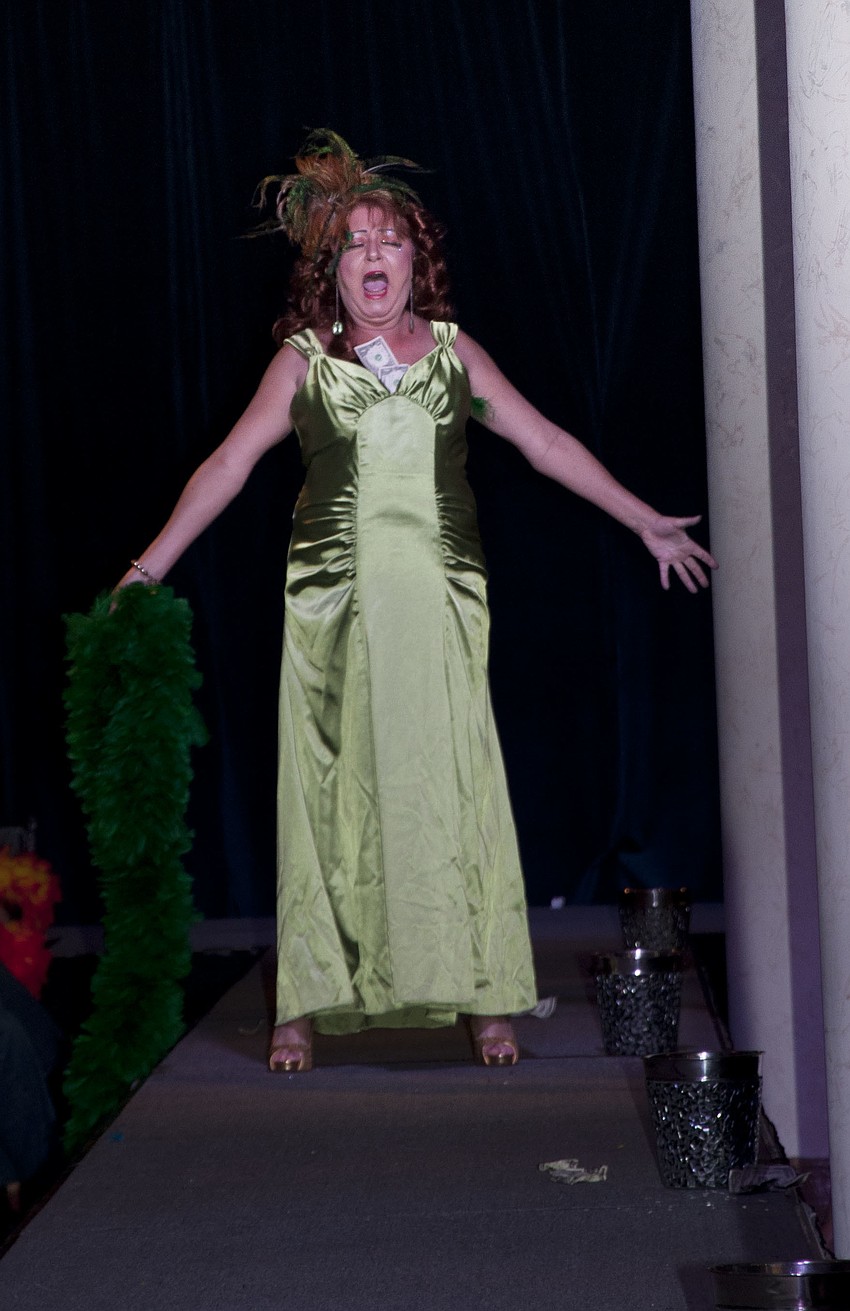 A fashion show performance