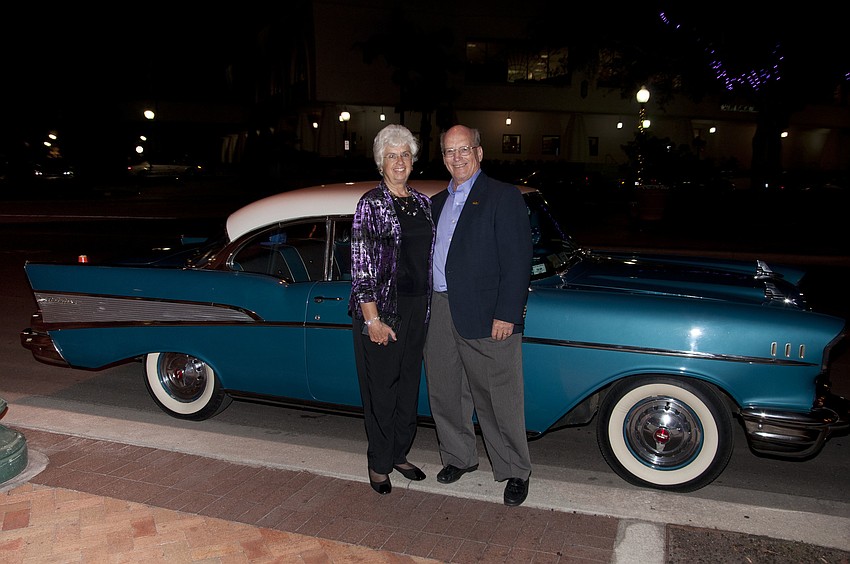 Shari and David Overdorf with their '57 Chevrolet Bel Air