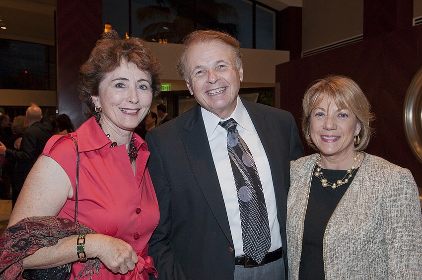 Barbara Brizdle with Dr. Larry and Pat Thompson