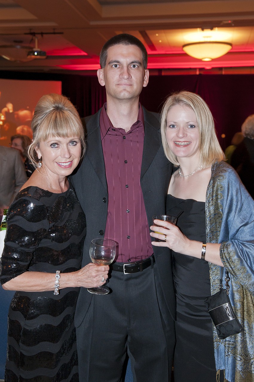 Diane Bruni with Nathan and Bethany Carr