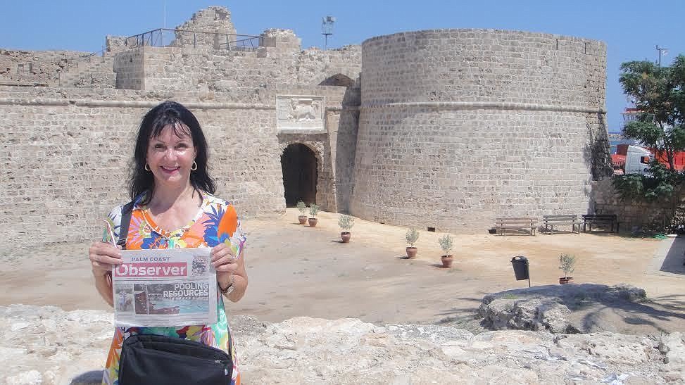 Carolyn Krietemeier and her Palm Coast Observer  travel to Cyprus. Courtesy photo