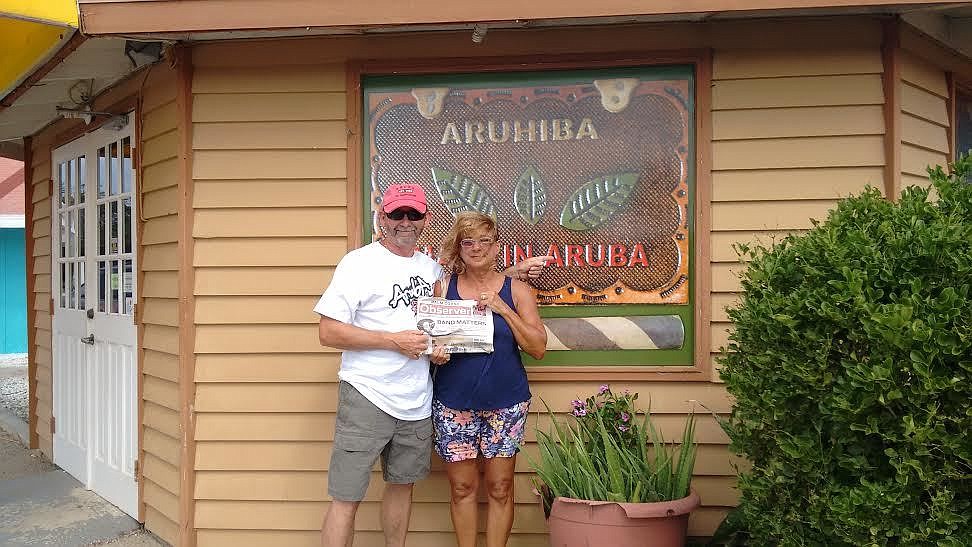 RIch and Jackie Gagnon visited Aruba this past December. Courtesy photo