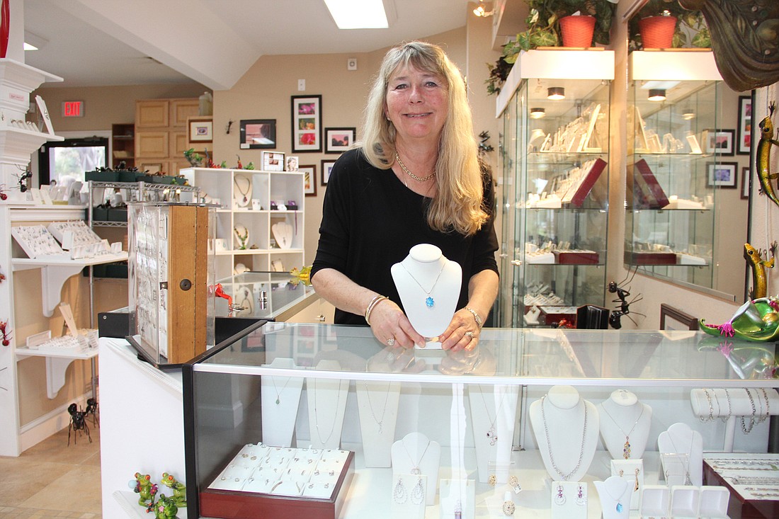 Georgiene Groves has owned Southeast Jewelry in Flagler Beach for 25 years. Photo by Jacque Estes