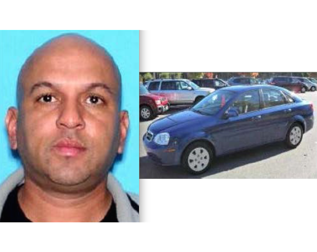 David Deine Sr. and a blue 2007 Suzuki Forenza like the one deputies believe he is driving (Photos courtesy of the Hernando County Sheriff's Office)