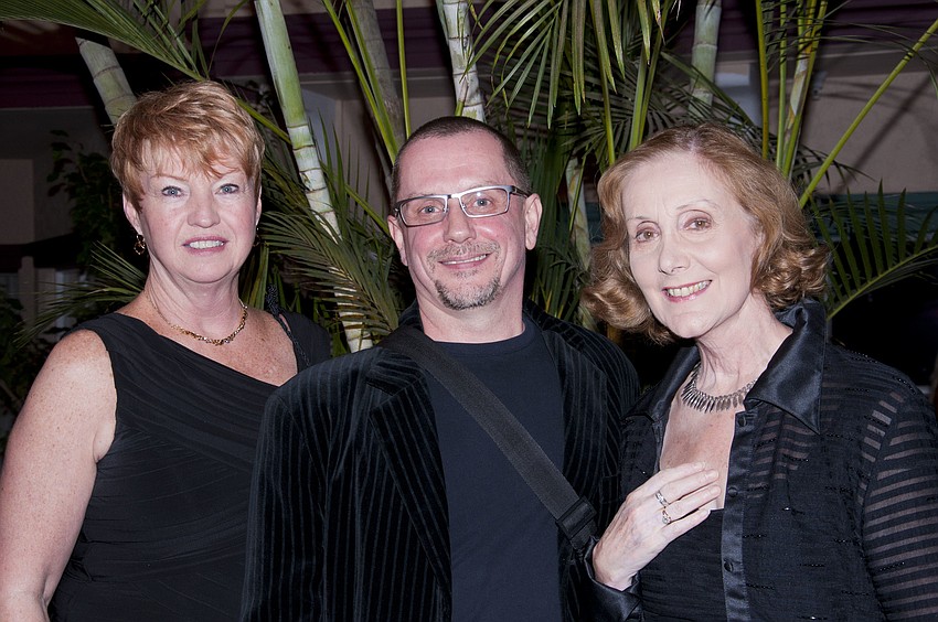 Managing Director Mary Ann Servian, Director of Sarasota Ballet Iain Webb with Margaret Barbieri