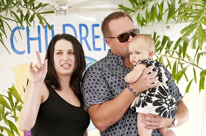 Kyla and David Weiner with Amara